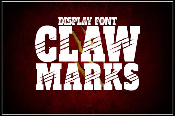 Claw Marks: A Dramatic Display Font for Bold Projects