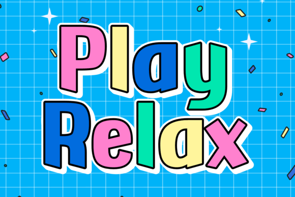 Play Relax: A Friendly Display Font for Creative Projects