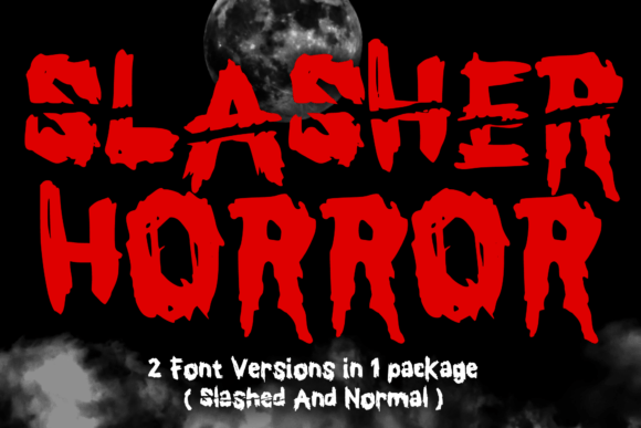 Slasher Horror: Elevate Your Design with a Bold Display Font